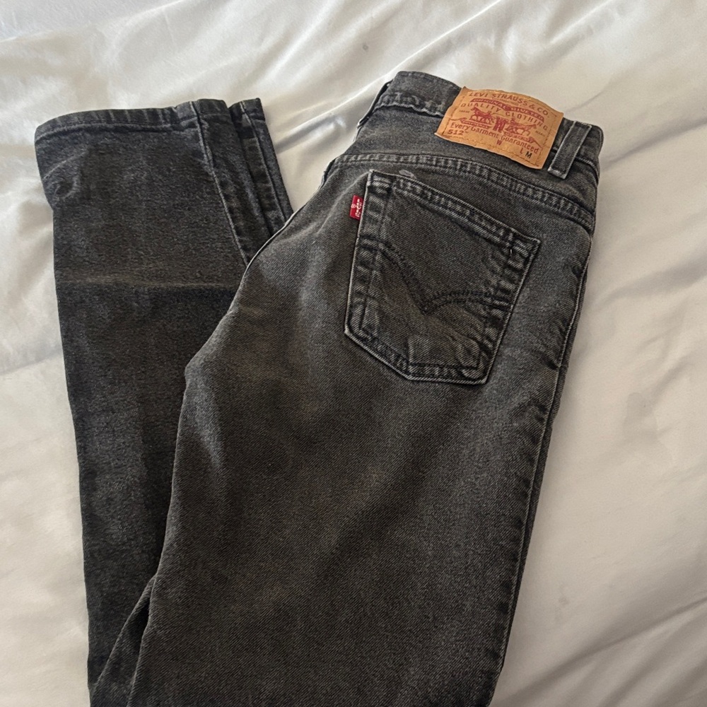 Levi's Dark Gray Straight Jeans